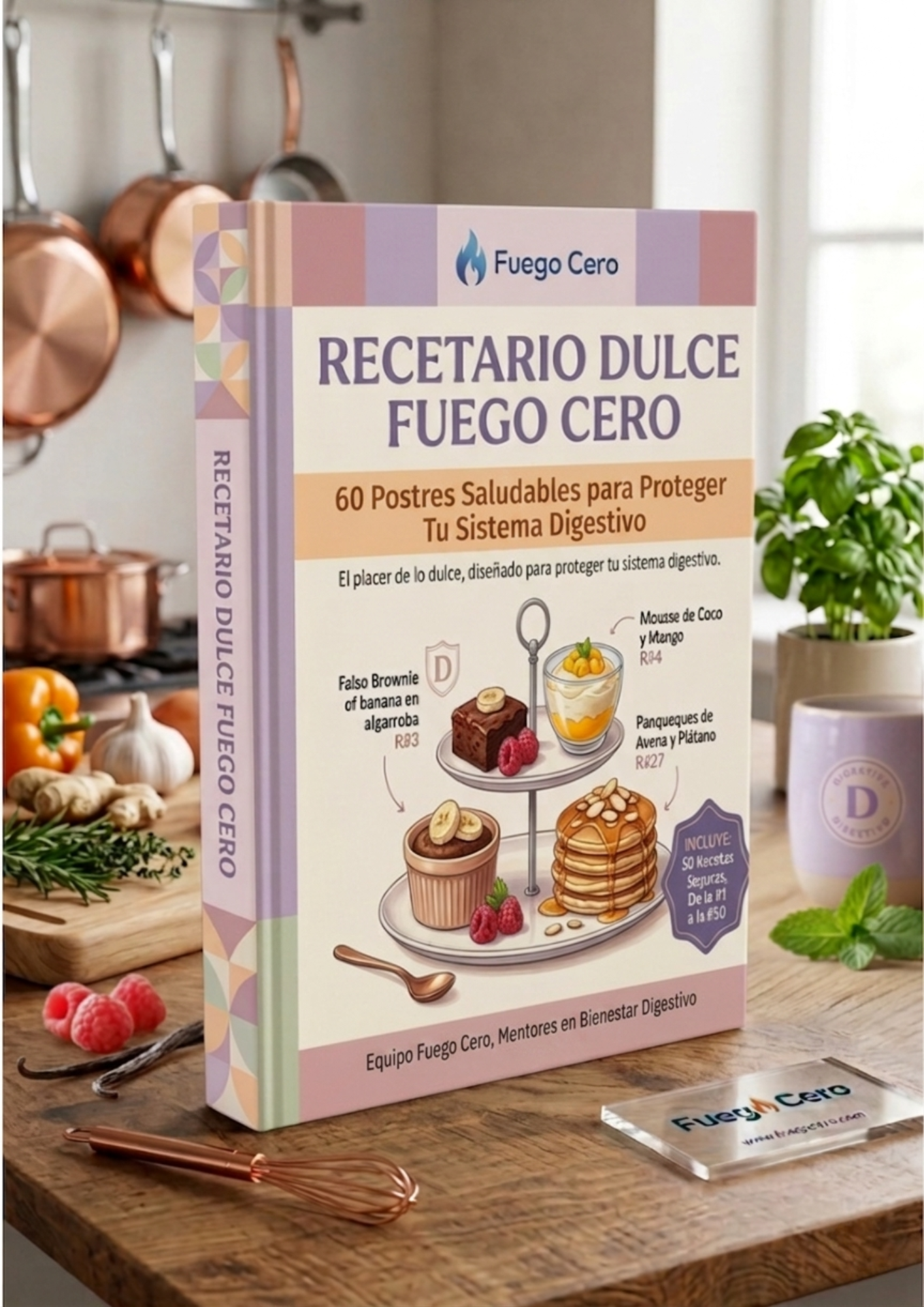 Recetario Dulce Fuego Cero 50 Recetas